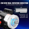 image:imageVEVOR 05 HP Electric Motor 1725RPM Air Compressor Motor CWCCW Rotation 58 inch Shaft Diameter 188inch Shaft Length 207Nm Torque SinglePhase TEFC Cooling 115V230V 56 Frame1