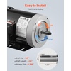 image:imageVEVOR 05 HP Electric Motor 1725RPM Air Compressor Motor CWCCW Rotation 58 inch Shaft Diameter 188inch Shaft Length 207Nm Torque SinglePhase TEFC Cooling 115V230V 56 Frame1