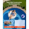 image:imageVEVOR 12 x 24 ft Oval Pool Liner Overlap Style Above Ground Pool Liners 48to54inch Wall Height Durable Pool Liner Standard Gauge Vinyl for Steel Sided AboveGround Swimming PoolsRound