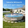 image:imageVEVOR 12 x 24 ft Oval Pool Liner Overlap Style Above Ground Pool Liners 48to54inch Wall Height Durable Pool Liner Standard Gauge Vinyl for Steel Sided AboveGround Swimming PoolsRound