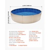 image:imageVEVOR 12 x 24 ft Oval Pool Liner Overlap Style Above Ground Pool Liners 48to54inch Wall Height Durable Pool Liner Standard Gauge Vinyl for Steel Sided AboveGround Swimming PoolsRound