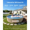 image:imageVEVOR 12 x 24 ft Oval Pool Liner Overlap Style Above Ground Pool Liners 48to54inch Wall Height Durable Pool Liner Standard Gauge Vinyl for Steel Sided AboveGround Swimming PoolsRound