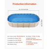 image:imageVEVOR 12 x 24 ft Oval Pool Liner Overlap Style Above Ground Pool Liners 48to54inch Wall Height Durable Pool Liner Standard Gauge Vinyl for Steel Sided AboveGround Swimming PoolsOval