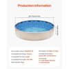 image:imageVEVOR 12 x 24 ft Oval Pool Liner Overlap Style Above Ground Pool Liners 48to54inch Wall Height Durable Pool Liner Standard Gauge Vinyl for Steel Sided AboveGround Swimming PoolsRound