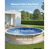 image:imageVEVOR 12 x 24 ft Oval Pool Liner Overlap Style Above Ground Pool Liners 48to54inch Wall Height Durable Pool Liner Standard Gauge Vinyl for Steel Sided AboveGround Swimming PoolsRound