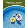 image:imageVEVOR 12 x 24 ft Oval Pool Liner Overlap Style Above Ground Pool Liners 48to54inch Wall Height Durable Pool Liner Standard Gauge Vinyl for Steel Sided AboveGround Swimming PoolsRound
