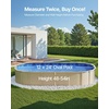 image:imageVEVOR 12 x 24 ft Oval Pool Liner Overlap Style Above Ground Pool Liners 48to54inch Wall Height Durable Pool Liner Standard Gauge Vinyl for Steel Sided AboveGround Swimming PoolsOval