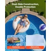 image:imageVEVOR 12 x 24 ft Oval Pool Liner Overlap Style Above Ground Pool Liners 48to54inch Wall Height Durable Pool Liner Standard Gauge Vinyl for Steel Sided AboveGround Swimming PoolsRound
