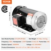 image:imageVEVOR 15HP Electric Motor 3450 RPM AC 115V230V 56C Frame Air Compressor Motor Single Phase 58 Keyed Shaft CWCCW Rotation for General Equipment and Agricultural Machinery1