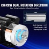 image:imageVEVOR 15HP Electric Motor 3450 RPM AC 115V230V 56C Frame Air Compressor Motor Single Phase 58 Keyed Shaft CWCCW Rotation for General Equipment and Agricultural Machinery1