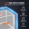 image:imageVEVOR 2 Gallon Vacuum Chamber Upgraded Multipurpose Acrylic Vacuum Degassing Chamber Transparent Vacuum Chamber for Resin Degassing Silica Gel Degassing