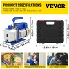 image:imageVEVOR 3CFM 14HP Single Stage Air Vacuum Pump HVAC R134a R12 R22 R410a AC Refrigeration Kit AC Manifold Gauge R134 Included Carrying Tote35 CFM Basic Version
