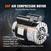 image:imageVEVOR 3HP Air Compressor Electric Motor 230V 155 Amps 56 Frame 3450RPM 58 Keyed Shaft 188 Shaft Length Single Phase CWCCW Rotation Factory Setting is CCW1