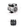 image:imageVEVOR 3HP Air Compressor Electric Motor 230V 155 Amps 56 Frame 3450RPM 58 Keyed Shaft 188 Shaft Length Single Phase CWCCW Rotation Factory Setting is CCW1