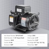 image:imageVEVOR 3HP Air Compressor Electric Motor 230V 155 Amps 56 Frame 3450RPM 58 Keyed Shaft 188 Shaft Length Single Phase CWCCW Rotation Factory Setting is CCW1