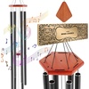 image:imageVEVOR 45 Memorial Wind Chimes for Outside  Professional Deep Tone Gift for Mothers Day Fathers Day Birthdays D Key Tuned Outdoor Chimes with Bronze Finish Sympathy Gift for Loss of Loved OneBlack