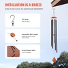 image:imageVEVOR 45 Memorial Wind Chimes for Outside  Professional Deep Tone Gift for Mothers Day Fathers Day Birthdays D Key Tuned Outdoor Chimes with Bronze Finish Sympathy Gift for Loss of Loved OneBlack