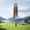 image:imageVEVOR 45 Memorial Wind Chimes for Outside  Professional Deep Tone Gift for Mothers Day Fathers Day Birthdays D Key Tuned Outdoor Chimes with Bronze Finish Sympathy Gift for Loss of Loved OneDark Brown