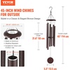 image:imageVEVOR 45 Memorial Wind Chimes for Outside  Professional Deep Tone Gift for Mothers Day Fathers Day Birthdays D Key Tuned Outdoor Chimes with Bronze Finish Sympathy Gift for Loss of Loved OneBronze