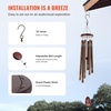 image:imageVEVOR 45 Memorial Wind Chimes for Outside  Professional Deep Tone Gift for Mothers Day Fathers Day Birthdays D Key Tuned Outdoor Chimes with Bronze Finish Sympathy Gift for Loss of Loved OneDark Brown