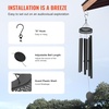 image:imageVEVOR 45 Memorial Wind Chimes for Outside  Professional Deep Tone Gift for Mothers Day Fathers Day Birthdays D Key Tuned Outdoor Chimes with Bronze Finish Sympathy Gift for Loss of Loved OneBlack