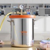 image:imageVEVOR 5 Gallon Vacuum Chamber Upgraded Tempered Glass Lid Vacuum Degassing Chamber 304 Stainless Steel Chamber for Stabilizing Wood Resin Degassing Silicone Degassing and Plaster Degassing50 Gallon Glass Lid