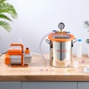 image:imageVEVOR 5 Gallon Vacuum Chamber Upgraded Tempered Glass Lid Vacuum Degassing Chamber 304 Stainless Steel Chamber for Stabilizing Wood Resin Degassing Silicone Degassing and Plaster Degassing30 Gallon Acylic Lid 35 CFM