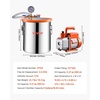image:imageVEVOR 5 Gallon Vacuum Chamber Upgraded Tempered Glass Lid Vacuum Degassing Chamber 304 Stainless Steel Chamber for Stabilizing Wood Resin Degassing Silicone Degassing and Plaster Degassing50 Gallon Acylic Lid 35 CFM
