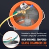image:imageVEVOR 5 Gallon Vacuum Chamber Upgraded Tempered Glass Lid Vacuum Degassing Chamber 304 Stainless Steel Chamber for Stabilizing Wood Resin Degassing Silicone Degassing and Plaster Degassing50 Gallon Glass Lid