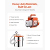 image:imageVEVOR 5 Gallon Vacuum Chamber Upgraded Tempered Glass Lid Vacuum Degassing Chamber 304 Stainless Steel Chamber for Stabilizing Wood Resin Degassing Silicone Degassing and Plaster Degassing50 Gallon Acylic Lid 35 CFM