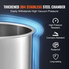 image:imageVEVOR 5 Gallon Vacuum Chamber Upgraded Tempered Glass Lid Vacuum Degassing Chamber 304 Stainless Steel Chamber for Stabilizing Wood Resin Degassing Silicone Degassing and Plaster Degassing50 Gallon Glass Lid