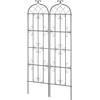 image:imageVEVOR 60 x 15 in Rustproof Metal Garden Flower Trellis Outdoor Climbing Rose amp Cucumber Support Decorative Tall Clematis Trellis for Courtyards amp Lawns87H x 20W