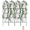 image:imageVEVOR 60 x 15 in Rustproof Metal Garden Flower Trellis Outdoor Climbing Rose amp Cucumber Support Decorative Tall Clematis Trellis for Courtyards amp Lawns87H x 20W
