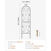 image:imageVEVOR 60 x 15 in Rustproof Metal Garden Flower Trellis Outdoor Climbing Rose amp Cucumber Support Decorative Tall Clematis Trellis for Courtyards amp Lawns60H x 15W