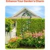 image:imageVEVOR 60 x 15 in Rustproof Metal Garden Flower Trellis Outdoor Climbing Rose amp Cucumber Support Decorative Tall Clematis Trellis for Courtyards amp Lawns60H x 15W