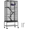 image:imageVEVOR 69 Rolling Metal Ferret Cage Large 4Tier Cage Small Animal Cage with Ramps amp Tray Easy to Set up for Pet Mice Hamster Guinea Pig Chinchilla Squirrel Hedgehogs Bunny