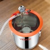 image:imageVEVOR 9 Gallon Vacuum Chamber Stainless Steel Vacuum Degassing Chamber with Tempered Glass Lid Hose Air Filter for Resin Casting Stabilizing Wood Degassing Silicone Epoxies Essential Oils30 Gallon Glass Lid  35 CFM