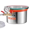 image:imageVEVOR 9 Gallon Vacuum Chamber Stainless Steel Vacuum Degassing Chamber with Tempered Glass Lid Hose Air Filter for Resin Casting Stabilizing Wood Degassing Silicone Epoxies Essential Oils15 Gallon Glass Lid