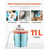 image:imageVEVOR 9 Gallon Vacuum Chamber Stainless Steel Vacuum Degassing Chamber with Tempered Glass Lid Hose Air Filter for Resin Casting Stabilizing Wood Degassing Silicone Epoxies Essential Oils30 Gallon Glass Lid  35 CFM