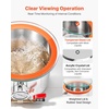 image:imageVEVOR 9 Gallon Vacuum Chamber Stainless Steel Vacuum Degassing Chamber with Tempered Glass Lid Hose Air Filter for Resin Casting Stabilizing Wood Degassing Silicone Epoxies Essential Oils15 Gallon Glass Lid