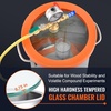 image:imageVEVOR 9 Gallon Vacuum Chamber Stainless Steel Vacuum Degassing Chamber with Tempered Glass Lid Hose Air Filter for Resin Casting Stabilizing Wood Degassing Silicone Epoxies Essential Oils30 Gallon Glass Lid