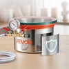 image:imageVEVOR 9 Gallon Vacuum Chamber Stainless Steel Vacuum Degassing Chamber with Tempered Glass Lid Hose Air Filter for Resin Casting Stabilizing Wood Degassing Silicone Epoxies Essential Oils15 Gallon Glass Lid