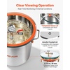 image:imageVEVOR 9 Gallon Vacuum Chamber Stainless Steel Vacuum Degassing Chamber with Tempered Glass Lid Hose Air Filter for Resin Casting Stabilizing Wood Degassing Silicone Epoxies Essential Oils90 Gallon Glass Lid