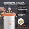 image:imageVEVOR 9 Gallon Vacuum Chamber Stainless Steel Vacuum Degassing Chamber with Tempered Glass Lid Hose Air Filter for Resin Casting Stabilizing Wood Degassing Silicone Epoxies Essential Oils30 Gallon Glass Lid