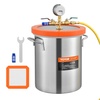image:imageVEVOR 9 Gallon Vacuum Chamber Stainless Steel Vacuum Degassing Chamber with Tempered Glass Lid Hose Air Filter for Resin Casting Stabilizing Wood Degassing Silicone Epoxies Essential Oils30 Gallon Glass Lid