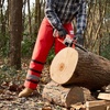 image:imageVEVOR Apron Style Chainsaw Chaps Class D 8 Layers Chainsaw Pants with Adjustable Belt amp Gear Pocket Chain Saw Chaps for MenWomen Chainsaw Safety Equipment Wear for Loggers Forest Workers LargeRed