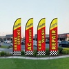 image:imageVEVOR Auto Repair Feather Flags with Pole Kit 163 Feet Advertising Flags for Business Outside Auto Repair Shop Flag Sign 4 Banner Flags 4 Ground Stakes Swooper Flag Banner KitAuto Repair Theme