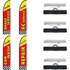 image:imageVEVOR Auto Repair Feather Flags with Pole Kit 163 Feet Advertising Flags for Business Outside Auto Repair Shop Flag Sign 4 Banner Flags 4 Ground Stakes Swooper Flag Banner KitAuto Repair Theme