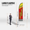 image:imageVEVOR Auto Repair Feather Flags with Pole Kit 163 Feet Advertising Flags for Business Outside Auto Repair Shop Flag Sign 4 Banner Flags 4 Ground Stakes Swooper Flag Banner KitAuto Repair Theme