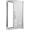 image:imageVEVOR BBQ Access Door 17W x 24H Inch Single Outdoor Kitchen Stainless Steel Flush Mount Wall Vertical with Handle for BBQ Island Grilling Station Outside CabinetVents